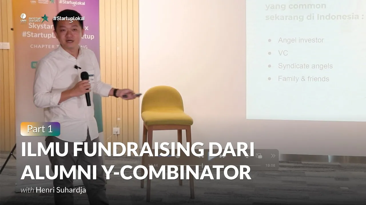 Henri Suhardja - Master the Art of Pitching from a Y Combinator Alumni