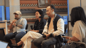 (kiri ke kanan) Riswan Rais, Desty Wintowati, Aldi Reinaldi, dan Oda Sekar berbagi ilmu dan pengalaman dalam sesi Fireside Chat